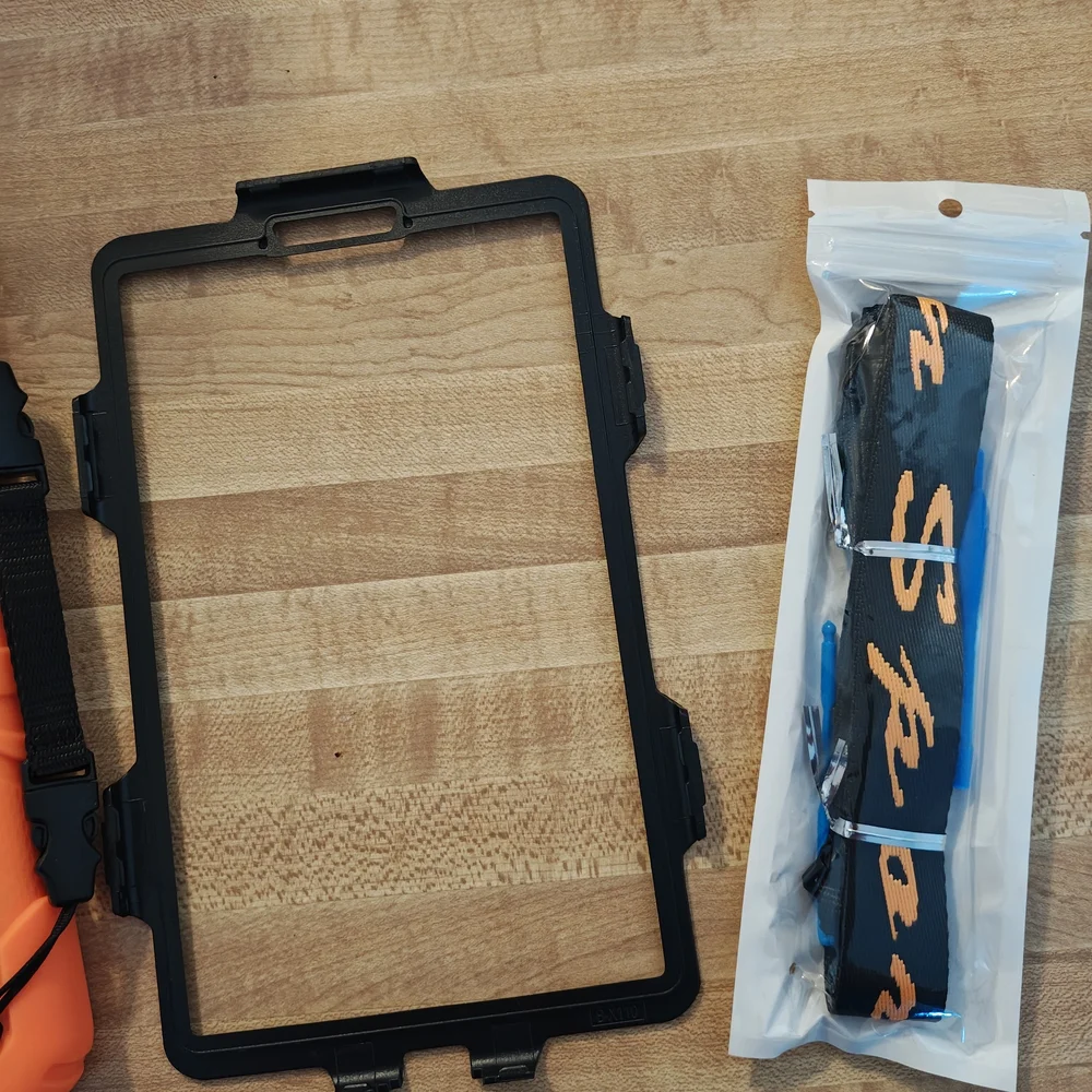 Shockproof Tablet Case - Black and Orange